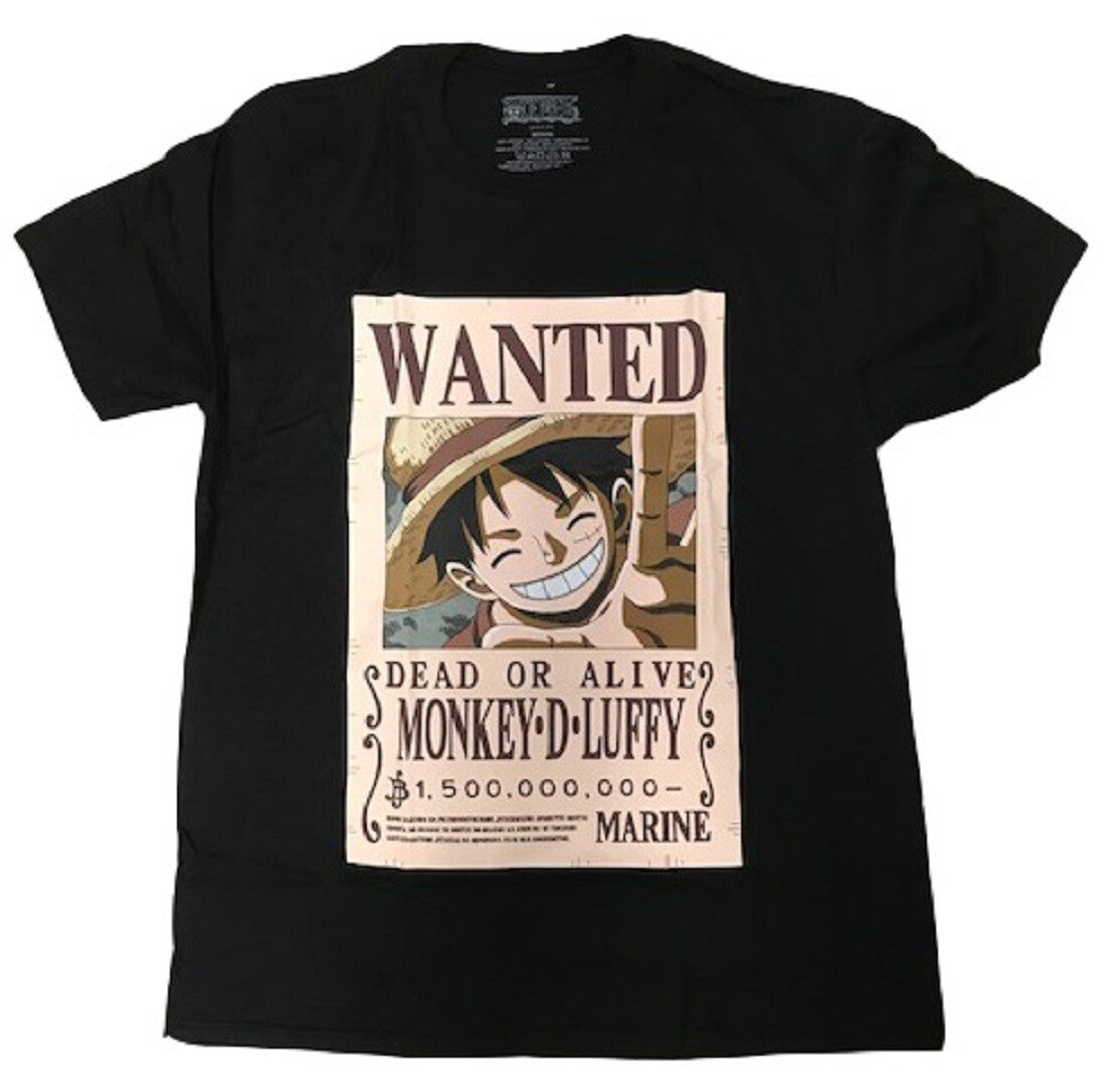 ONE PIECE LUFFY WANTED TSHIRT