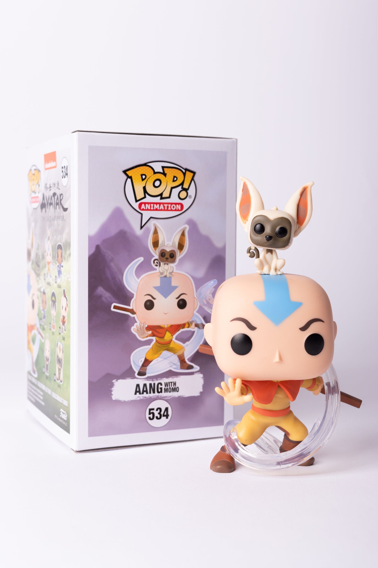 FUNKO POP AVATAR AANG WITH MOMO