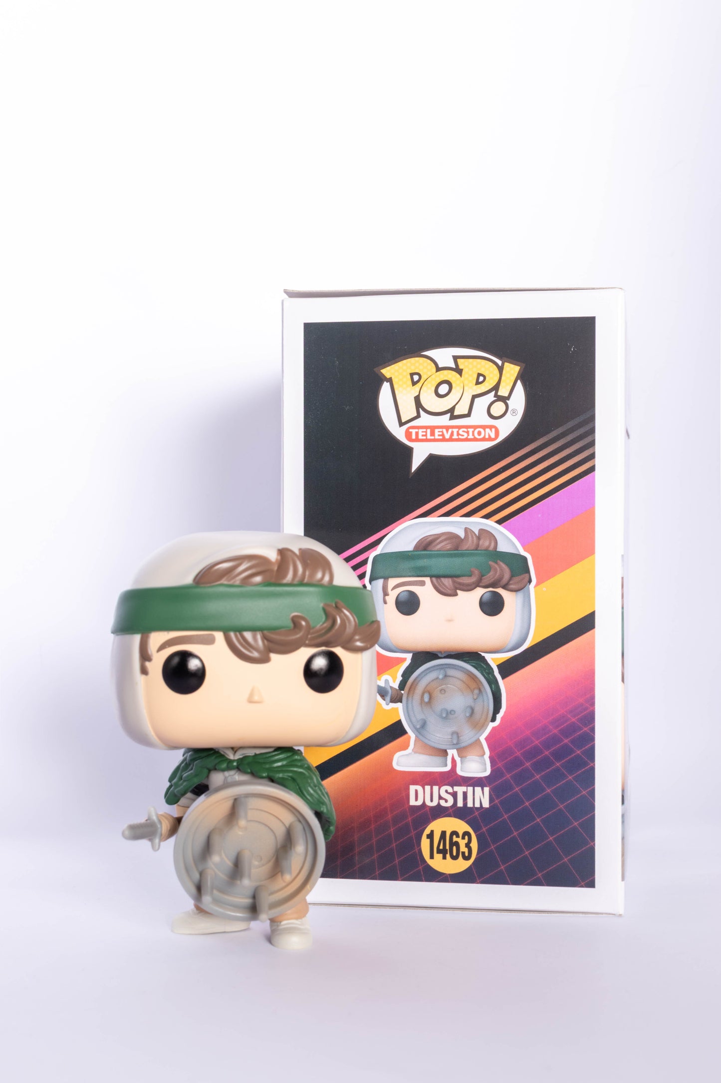 FUNKO POP STANGER THINGS DUSTIN WITH SHIELD