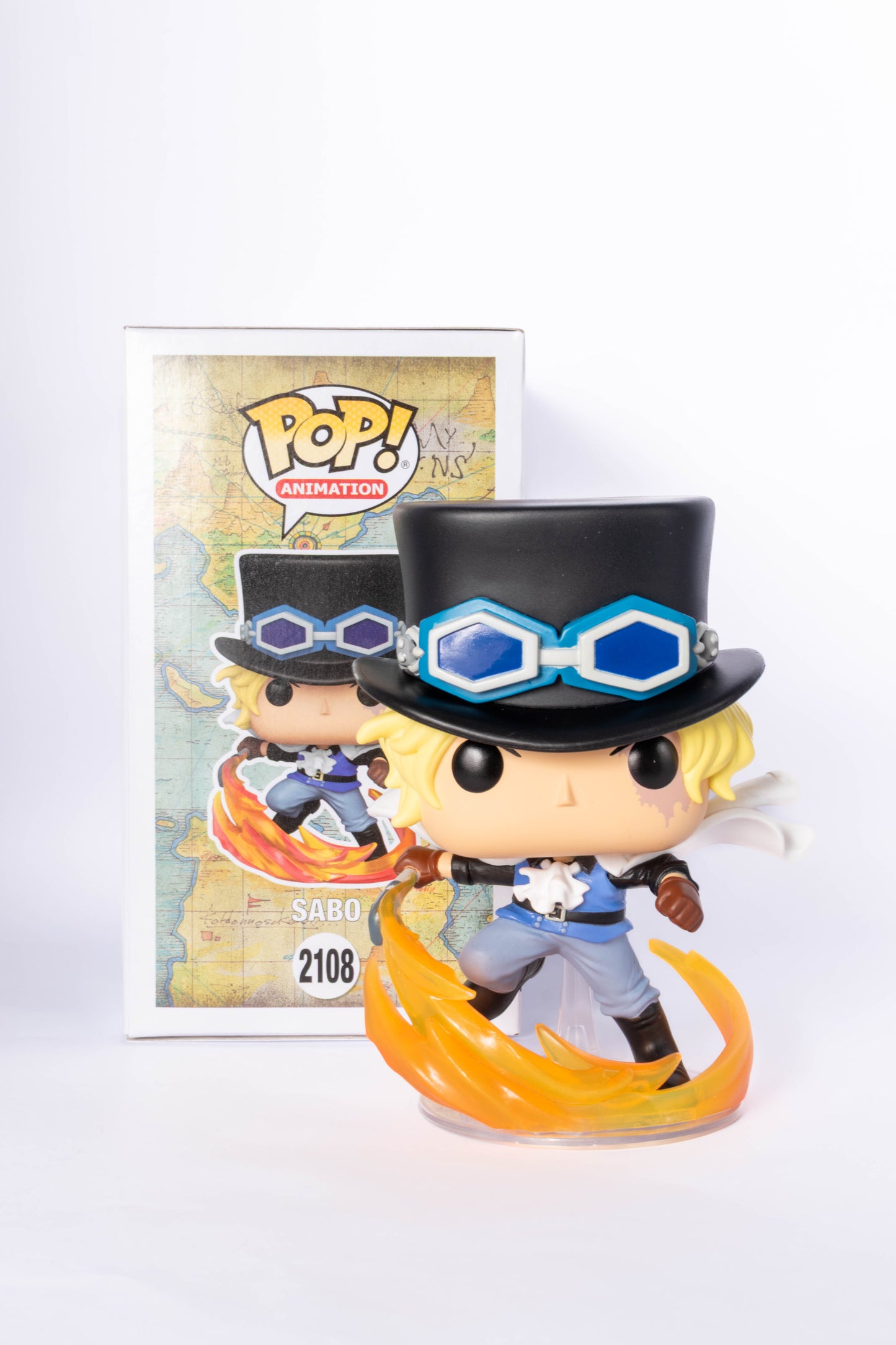 FUNKO POP ONE PIECE SABO ATTACKING WITH PIPE