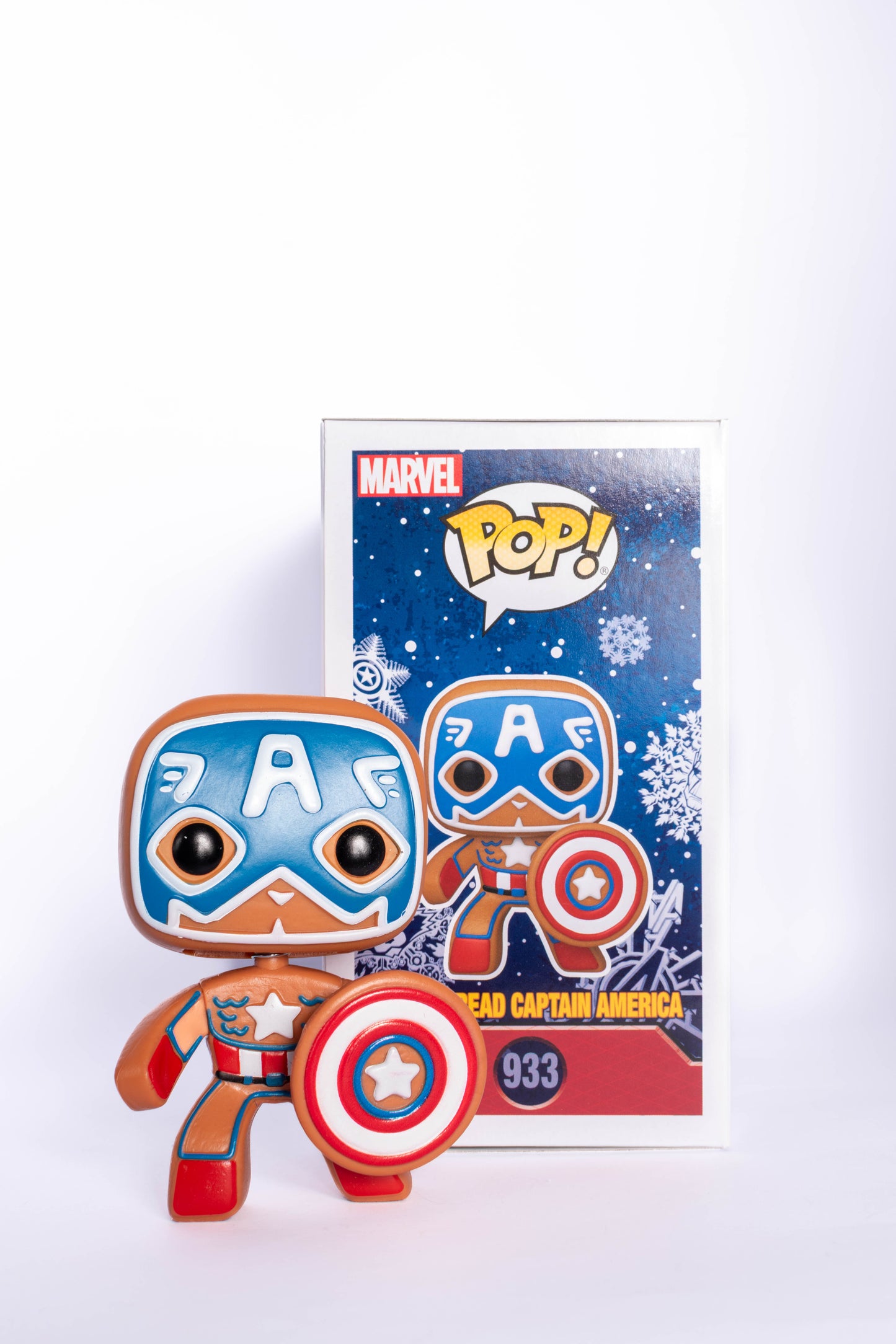 FUNKO POP GINGERBREAD CAPTAIN AMERICA