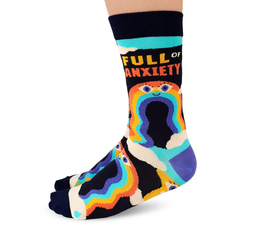 ANXIETY CREW SOCKS - WOMENS