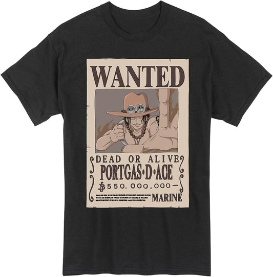 ONE PIECE ACE WANTED TSHIRT