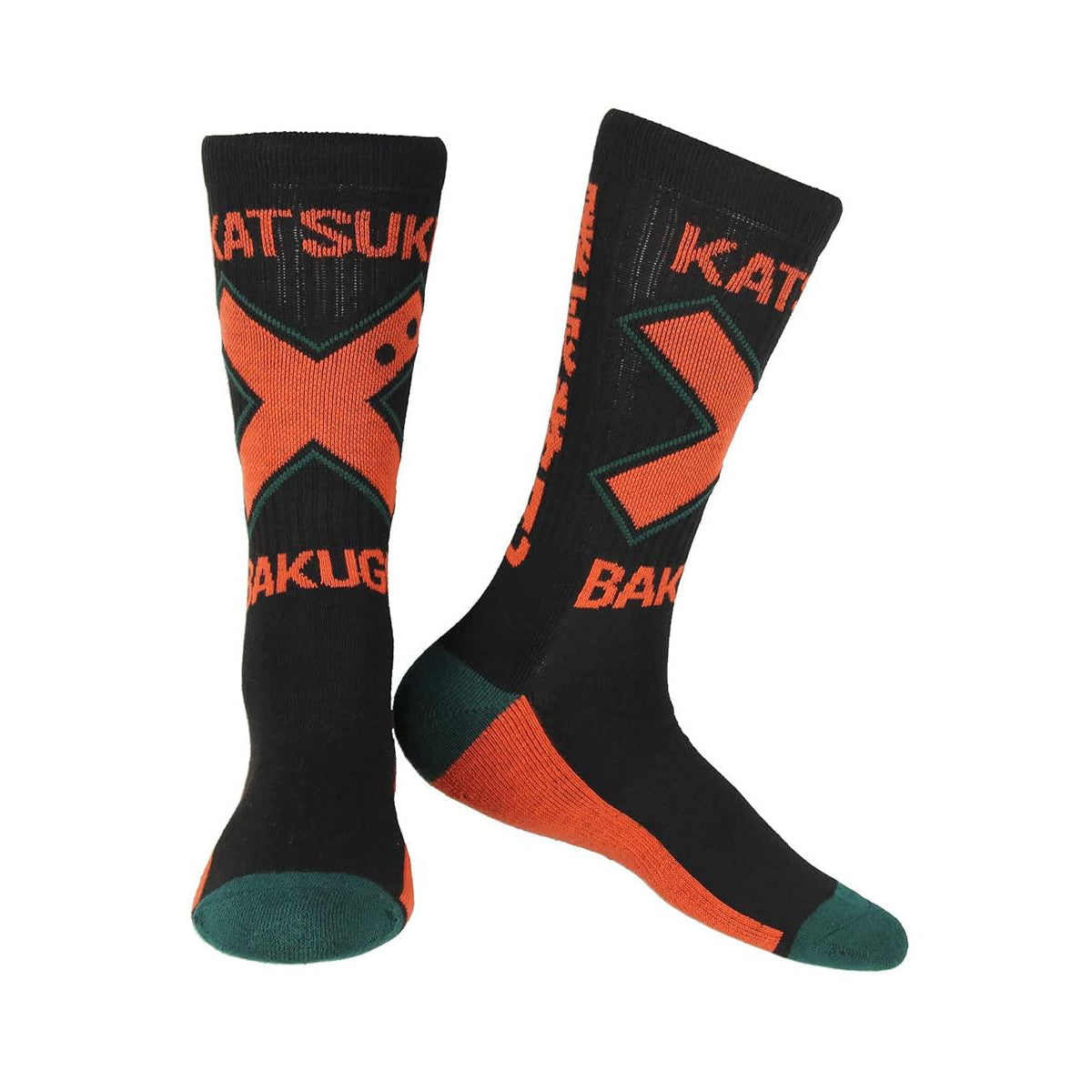 MY HERO ACADEMIA BAKUGO KANJI CREW SOCKS