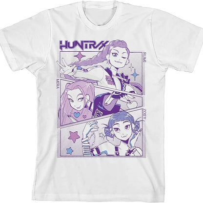 KPOP DEMON HUNTERS HUNTRIX GROUP GRID TSHIRT