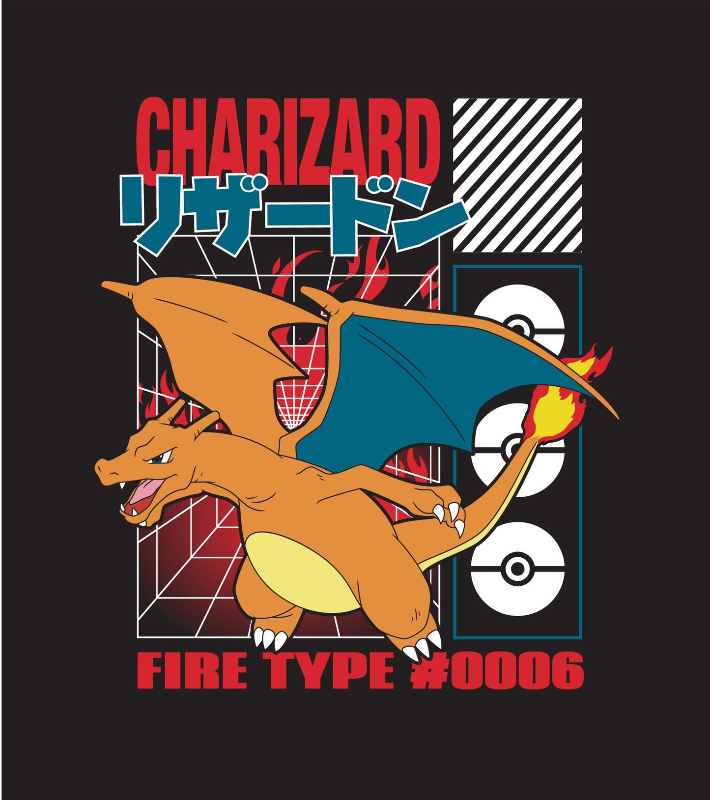 POKEMON CHARIZARD TSHIRT