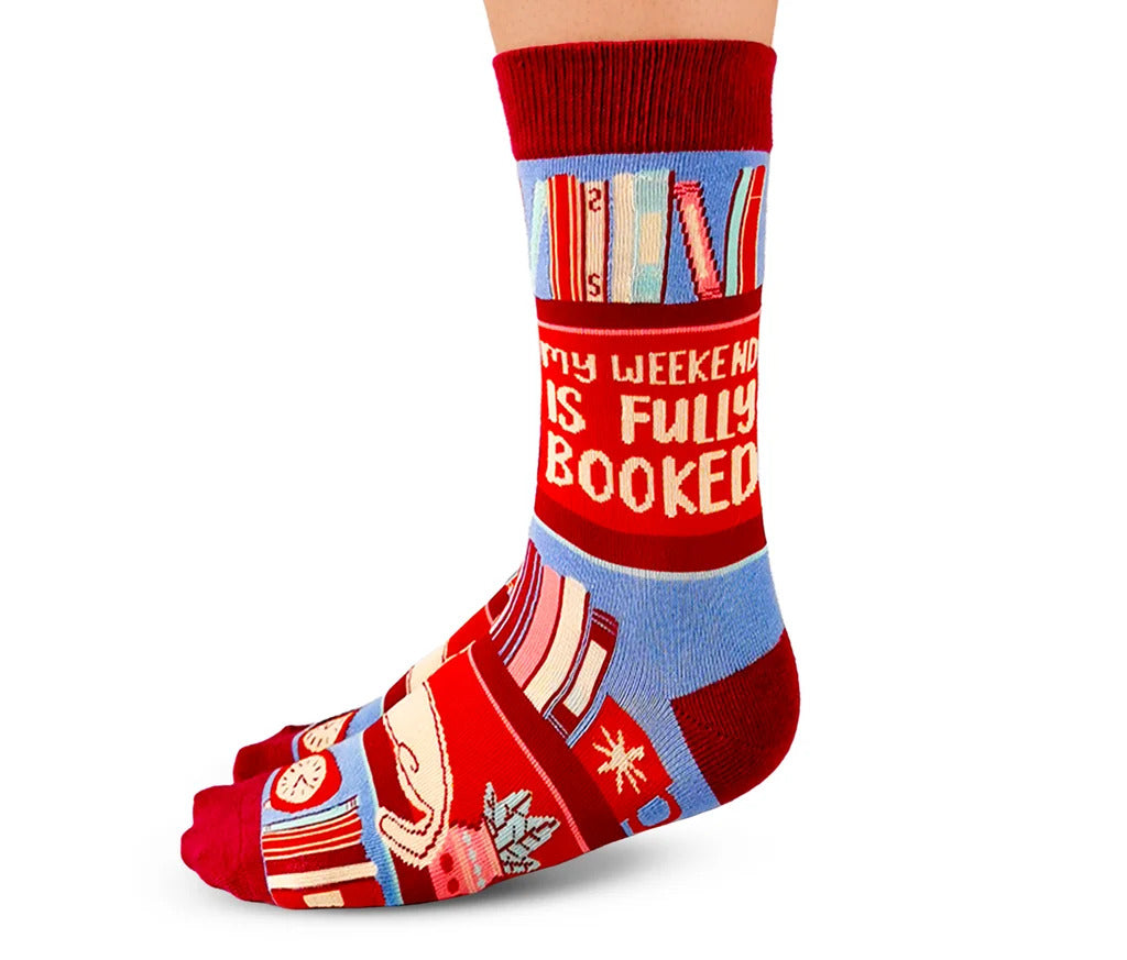 BOOKWORM CREW SOCKS - WOMENS