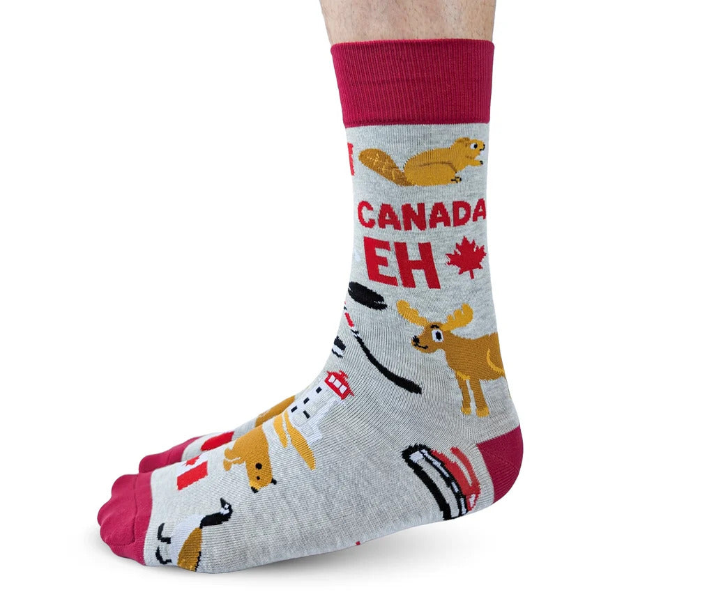 CANADIAN EH CREW SOCKS - MENS