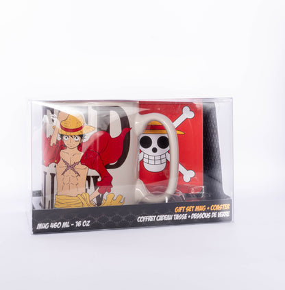 ONE PIECE MUG AND COSTER GIFT SET