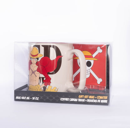 ONE PIECE MUG AND COSTER GIFT SET
