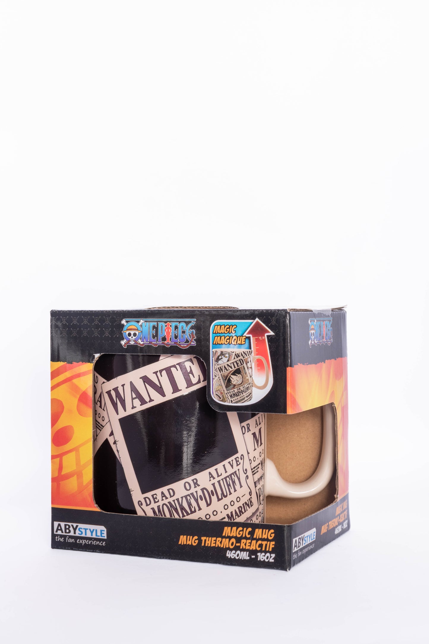 ONE PIECE LUFFY WANTED POSTER MAGIC MUG