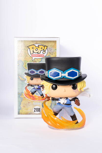 FUNKO POP ONE PIECE SABO ATTACKING WITH PIPE
