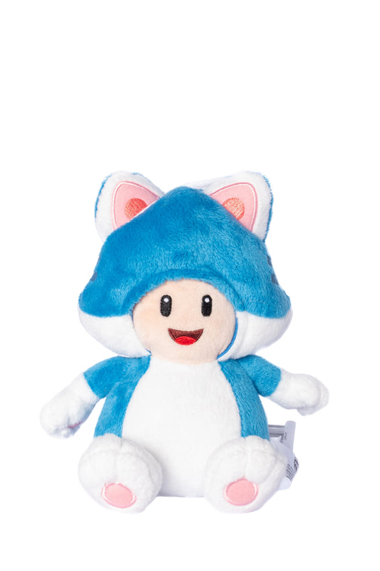 PLUSH CAT TOAD BLUE