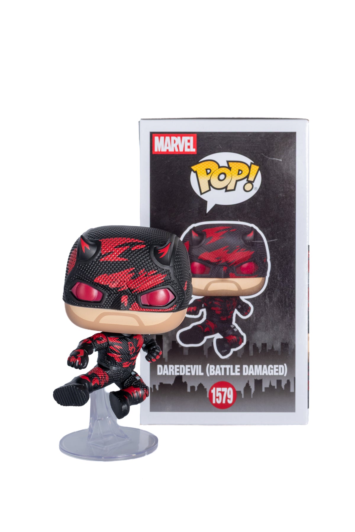 FUNKO POP DAREDEVIL (BATTLE DAMAGE)