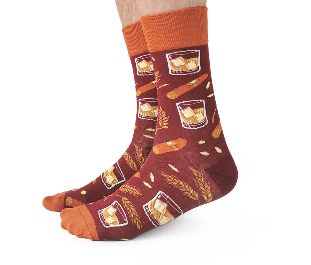 WHISKEY BUSINESS CREW SOCKS - MENS