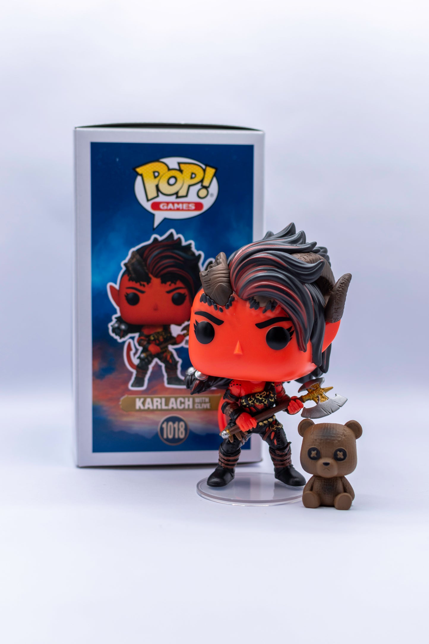 FUNKO POP BALDURS GATE 3 KARLACH WITH CLIVE