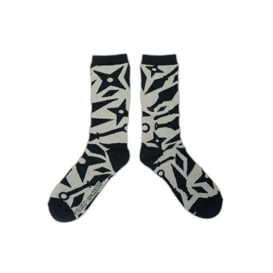 NARUTO WEAPONS ALL OVER CREW SOCKS